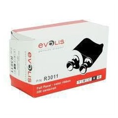 Evolis Colour Ribbon YMCKO R3011 - High-Quality Printing for Professional Results!
